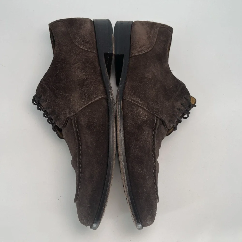 Cole Haan Mens Size 10.5 M NikeAir Brown Suede Leather Lace Up Oxford Dress Shoe